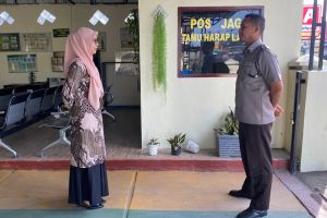 Morning Briefing Petugas Keamanan oleh Pranata Keuangan APBN Terampil Pengadilan Sidikalang